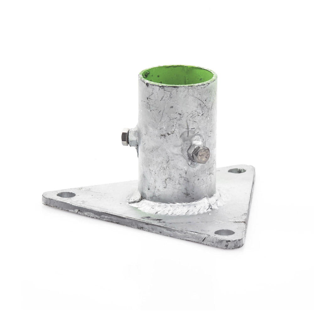 Base Triangular para Mástil de 1" a 2" con Opresores. Galvanizado por Inmersión en Caliente. 3 Base Triangular para Mástil de 1" a 2" con Opresores. Galvanizado por Inmersión en Caliente. - Imagen 3