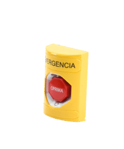 Alternative view of Botón de Emergencia en Español, Color Amarillo, Acción Mantenida, Girar para Restablecer y LED Multicolor
