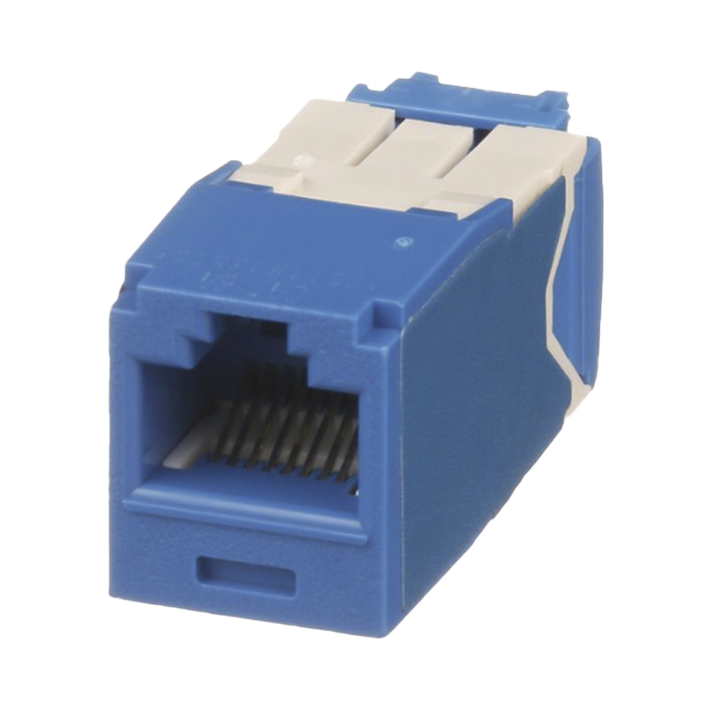 Conector Jack RJ45 Estilo TG, Mini-Com, Categoría 6A, de 8 posiciones y 8 cables, Color Azul 2 Conector Jack RJ45 Estilo TG, Mini-Com, Categoría 6A, de 8 posiciones y 8 cables, Color Azul - Imagen 2