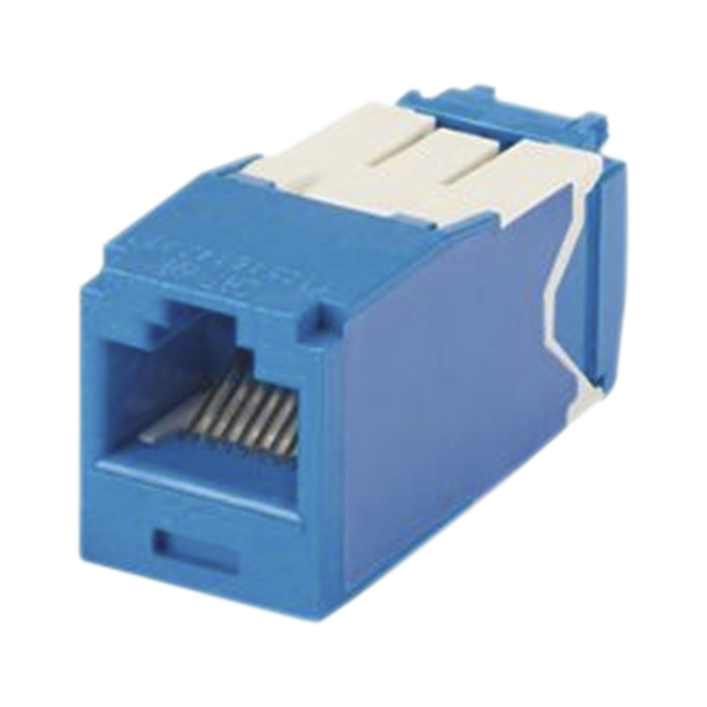 Conector Jack RJ45 Estilo TG, Mini-Com, Categoría 6A, de 8 posiciones y 8 cables, Color Azul 4 Conector Jack RJ45 Estilo TG, Mini-Com, Categoría 6A, de 8 posiciones y 8 cables, Color Azul - Imagen 4
