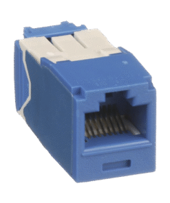 Conector Jack RJ45 Estilo TG, Mini-Com, Categoría 6A, de 8 posiciones y 8 cables, Color Azul