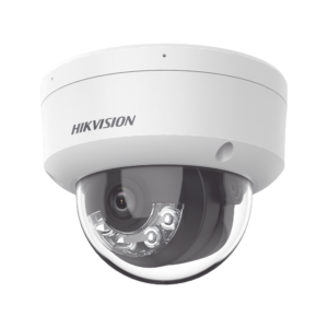 Domo IP 2 Megapixel /Lente 2.8 mm/ /Acusense/ Dual Light/ Micrófono Integrado / 30 mts IR EXIR / Exterior IP66 / H.265 / PoE / ONVIF