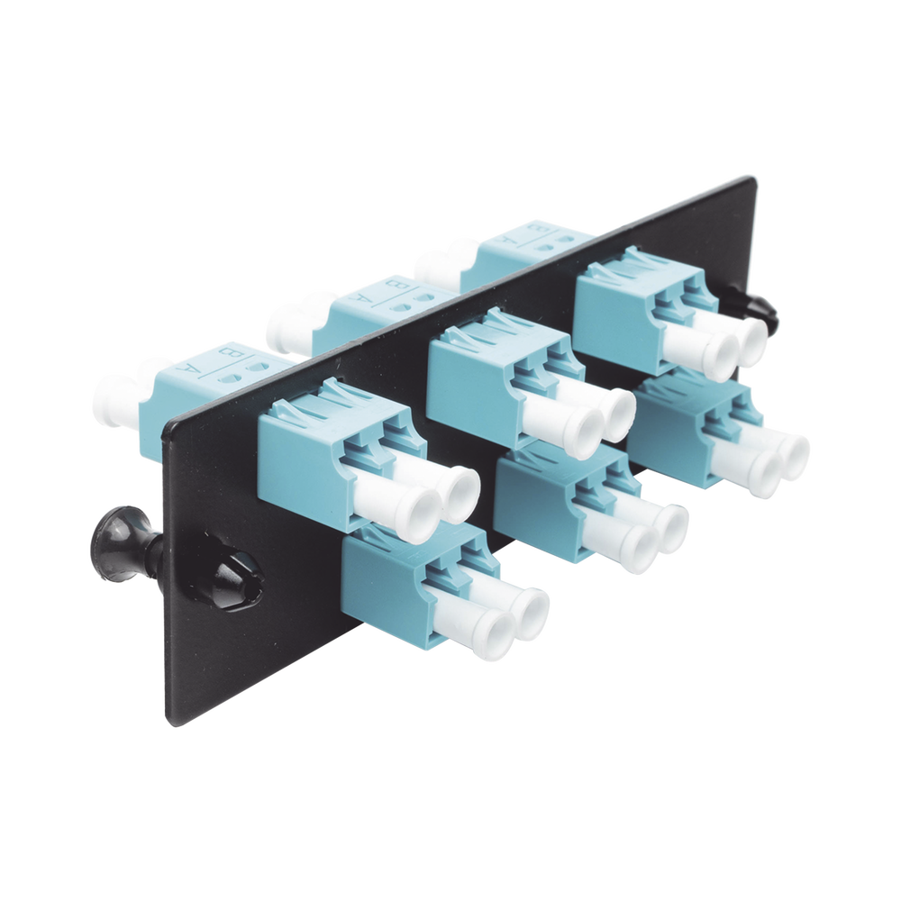 Placa Acopladora de Fibra Optica FAP, Con 6 Conectores LC Duplex (12 Fibras), Para Fibra Multimodo OM3/OM4, Color Aqua 3 Placa Acopladora de Fibra Optica FAP, Con 6 Conectores LC Duplex (12 Fibras), Para Fibra Multimodo OM3/OM4, Color Aqua - Imagen 3