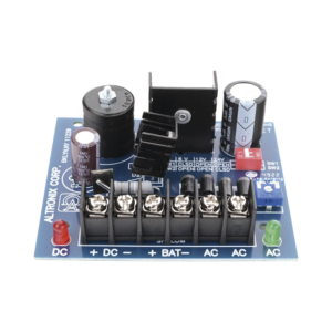 Fuente Tipo tarjeta de 1 salida seleccionable en 6,12 Y 24Vcd @ 2.5 A con capacidad de respaldo, requiere transformador de entrada