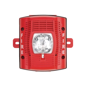 Bocina con Lámpara Estroboscópica para Exterior, con Configuración Estroboscópica Seleccionable, Color Rojo