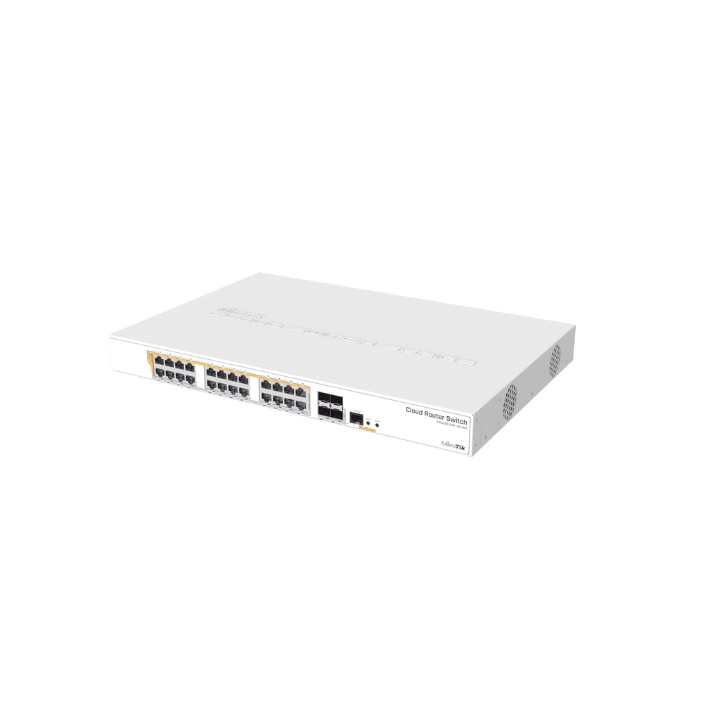 CRS328-24P-4S+RM - 24 port Gigabit Ethernet router/switch with four 10Gbps SFP+ 2 CRS328-24P-4S+RM - 24 port Gigabit Ethernet router/switch with four 10Gbps SFP+ - Imagen 2