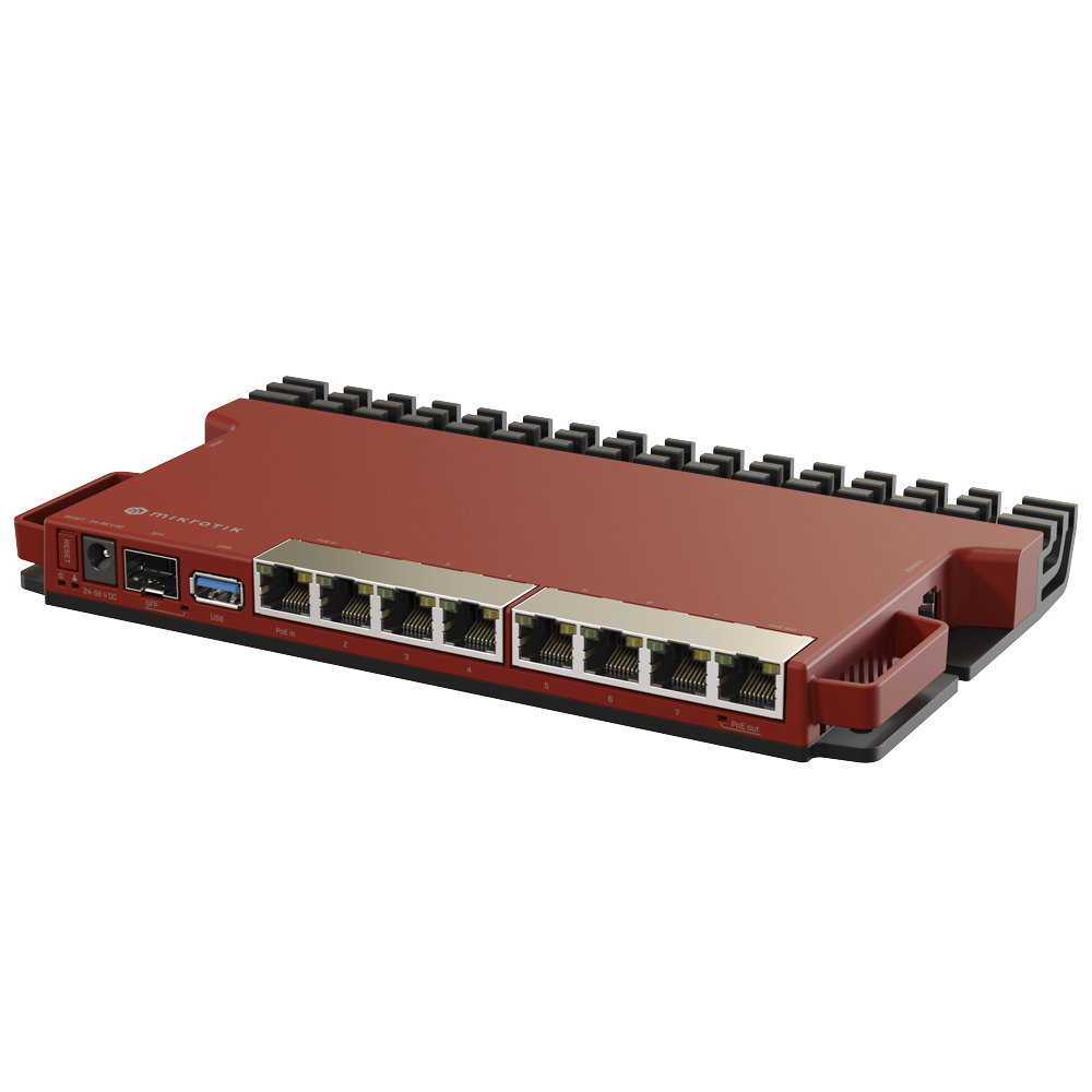 Router Board, 8 Puertos Gigabit + 1 puerto PoE-Out Pasivo, 1 Puerto SFP, Licencia Nivel 5 y montaje en Rack 3 Router Board, 8 Puertos Gigabit + 1 puerto PoE-Out Pasivo, 1 Puerto SFP, Licencia Nivel 5 y montaje en Rack - Imagen 3