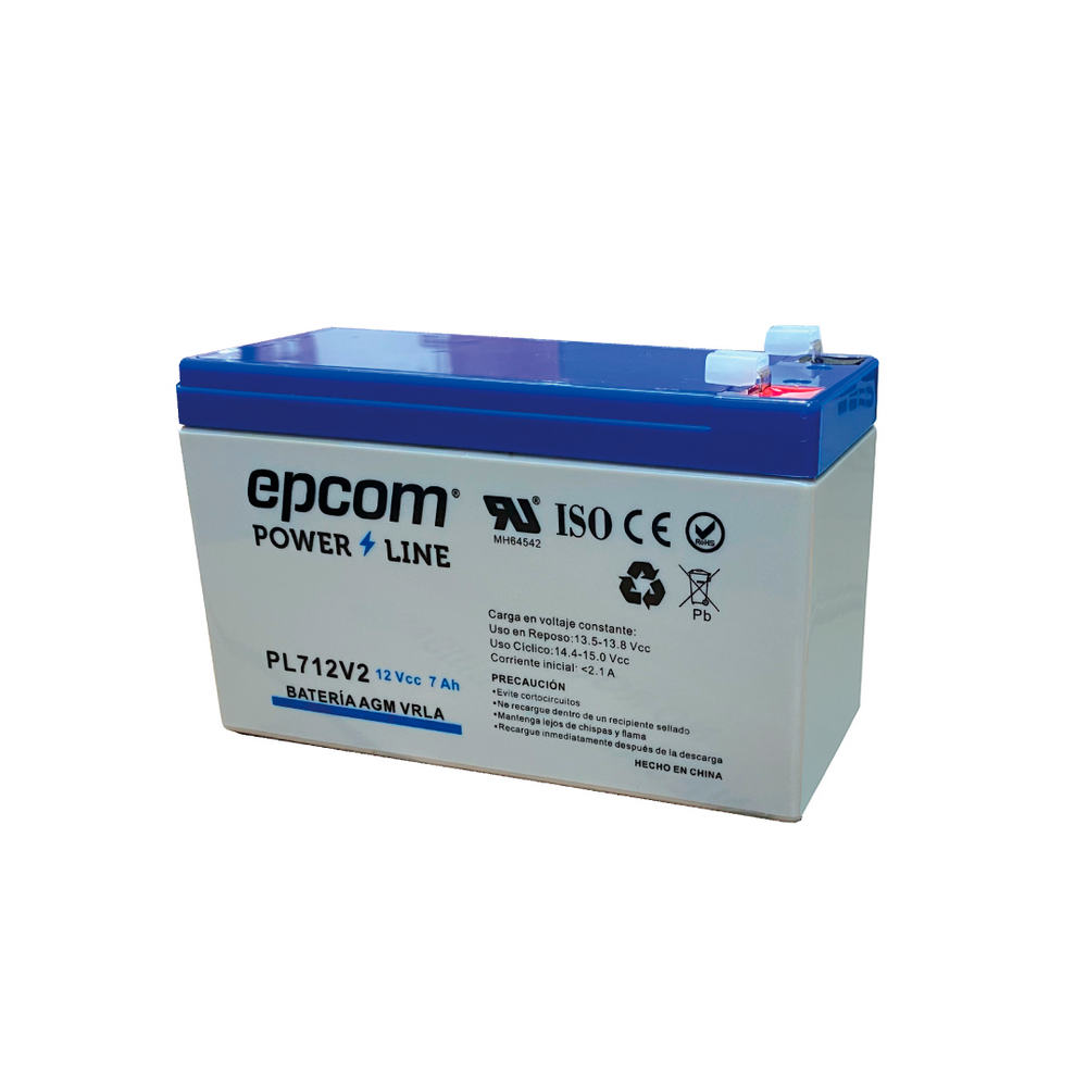 Bateria 12V @ 7Ah / Tecnologia AGM / Alarmas de intrusión / Incendio / Control de acceso / CCTV 1 Bateria 12V @ 7Ah / Tecnologia AGM / Alarmas de intrusión / Incendio / Control de acceso / CCTV