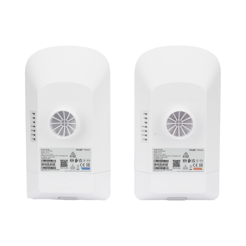 Kit completo Punto a Punto Pre-Configurado hasta 1 Km listos para enlazar, administrable en la Nube, Banda 5Ghz AC WAVE2 MU-MIMO 2X2, Puertos 10/100. 3 Kit completo Punto a Punto Pre-Configurado hasta 1 Km listos para enlazar, administrable en la Nube, Banda 5Ghz AC WAVE2 MU-MIMO 2X2, Puertos 10/100. - Imagen 3