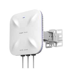 Punto de acceso Wi-Fi 6 direccional para exterior, IP 68, doble banda 4x4, 5.95 Gbps, puerto SFP de 2.5GE ideal para fibra óptica, hasta 512 usuarios, protección hasta 4 kV y protección contra erosión eólica, reyee mesh