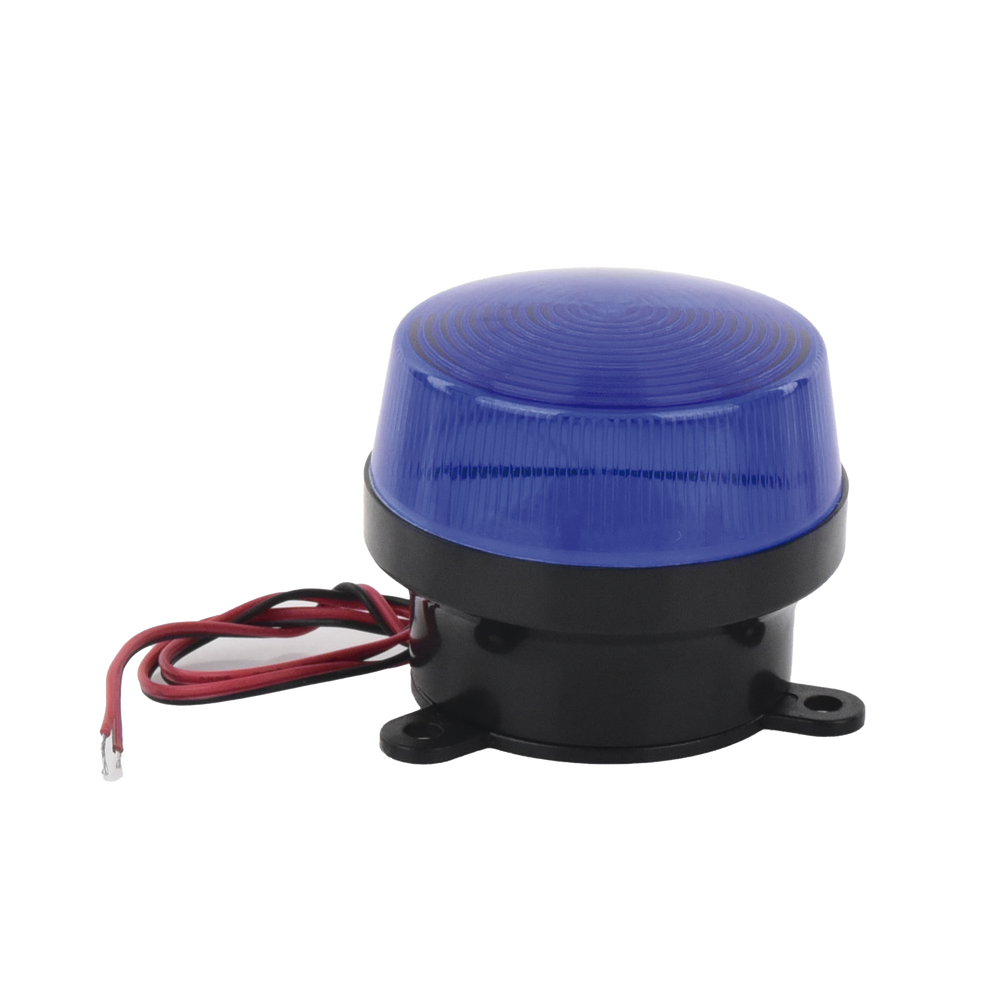 Mini estrobo color azul con montaje de pestaña. 2 Mini estrobo color azul con montaje de pestaña. - Imagen 2