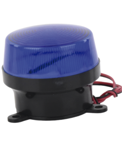 Mini estrobo color azul con montaje de pestaña. 8 Globaltecnoly SFSTRB AD 3 l