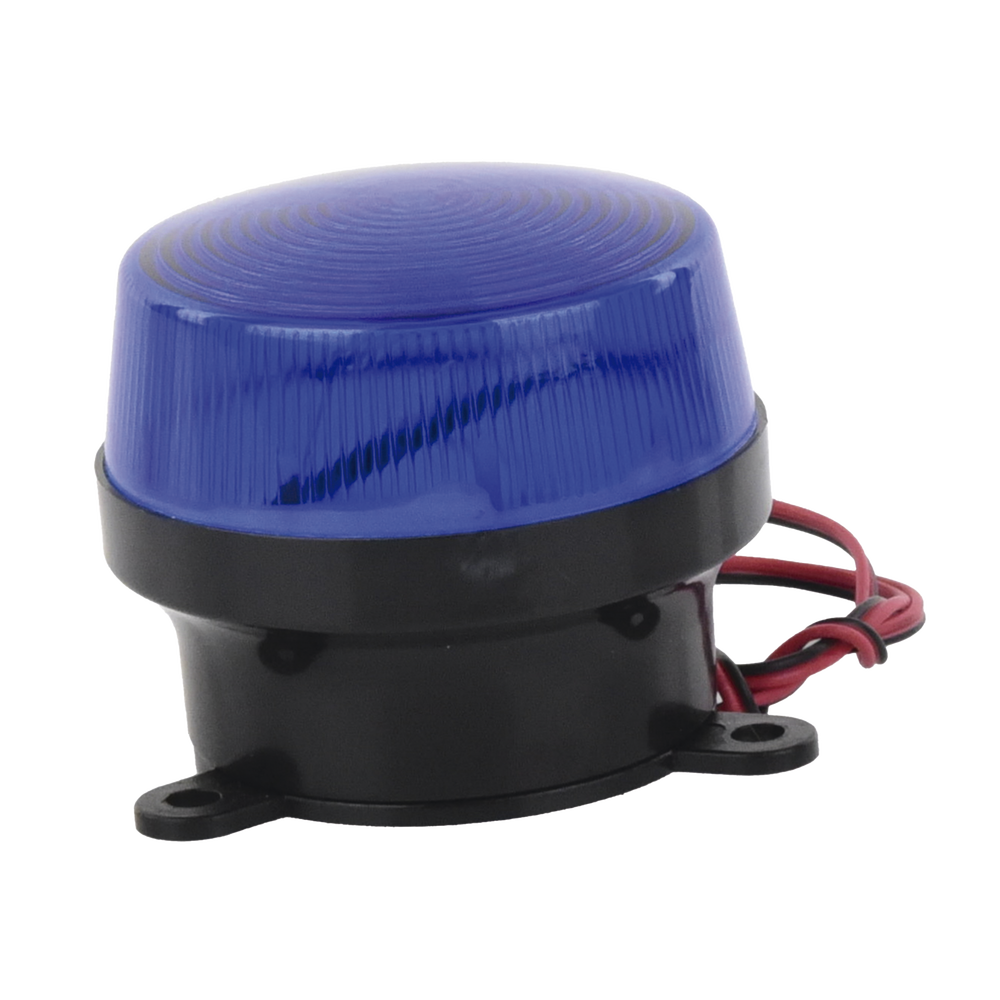 Mini estrobo color azul con montaje de pestaña. 4 Mini estrobo color azul con montaje de pestaña. - Imagen 4