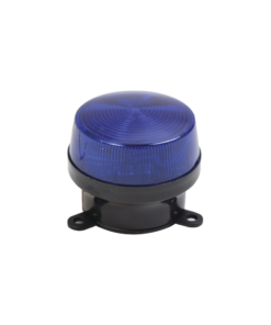 Mini estrobo color azul con montaje de pestaña.