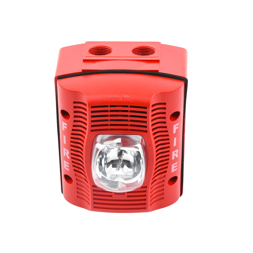 Bocina con Lámpara Estroboscópica para Exterior, con Configuración Estroboscópica Seleccionable, Color Rojo 4 Bocina con Lámpara Estroboscópica para Exterior, con Configuración Estroboscópica Seleccionable, Color Rojo - Imagen 4