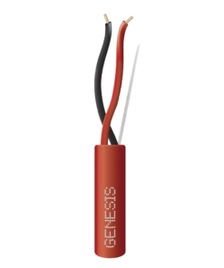 Carrete de Cable 2 x 18 AWG FPLR para Incendio y Voceo / 305 mts / Resistente a la Luz Solar / Sin Blindaje