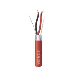 Carrete de Cable 2 x 18 AWG FPLR para Incendio y Evacuación / 305 mts / Resistente a la Luz Solar / Con Blindaje / Uso Interior