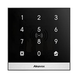 Terminal de Control de Acceso Inteligente, Compacto y Elegante para 1 Puerta / Lector Prox 125 kHz / MIFARE 13.56MHz / Teclado / 20,000 Usuarios / Gestión WEB