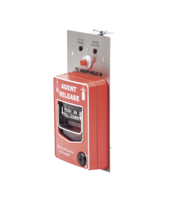 Estación Manual de Doble Acción Para Liberación De Agente / Convencional / Incluye Botón de Aborto / Leds Indicadores Rojo y Verde 7 Globaltecnoly BG12LRA AD 2 l