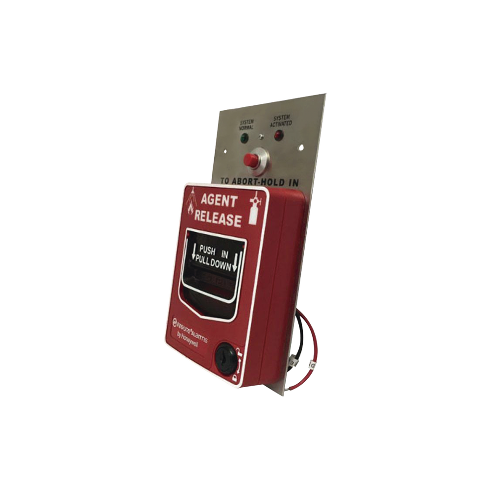 Estación Manual de Doble Acción Para Liberación De Agente / Convencional / Incluye Botón de Aborto / Leds Indicadores Rojo y Verde 1 Estación Manual de Doble Acción Para Liberación De Agente / Convencional / Incluye Botón de Aborto / Leds Indicadores Rojo y Verde