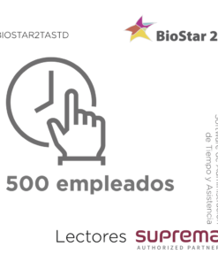 Licencia de Administración de Tiempo y Asistencia para 500 empleados / Uso con Biostar2