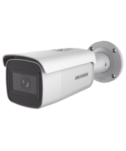 Bala IP 4 Megapixel / Lente Mot. 2.8 a 12 mm / 60 mts IR EXIR / Exterior IP67 / IK10 / WDR 120 dB / PoE / Videoanaliticos (Filtro de Falsas Alarmas) / Ultra Baja Iluminación / Entrada y Salida de Audio y Alarmas