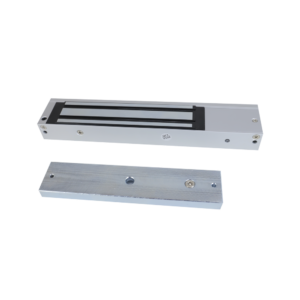 Chapa Magnética de 600 Lbs (272 Kg) / Montaje en Puerta Normal o de Vidrio / Certificado CE / Uso en Interior / Magnetismo Anti-residual