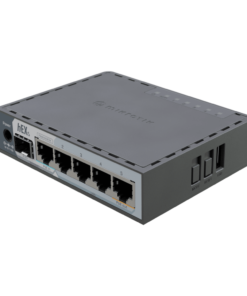 Alternative view of Router hEX S / 5 Puertos Gigabit Ethernet / 1 Puerto SFP 2.5G / Dual-Core ARM / 512 MB RAM / RouterOS V7 / PoE-In y PoE-Out / Montaje en Pared