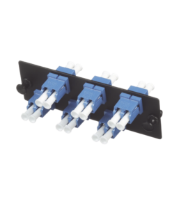 Placa Acopladora de Fibra Optica FAP, Con 6 Conectores LC Duplex (12 Fibras), Para Fibra Monomodo OS1/OS2, Color Azul