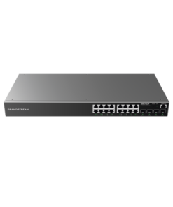 Switch Gigabit PoE+ Administrable / 16 puertos 10/100/1000 Mbps + 4 Puertos SFP Uplink / Hasta 240W / Compatible con GWN Cloud.