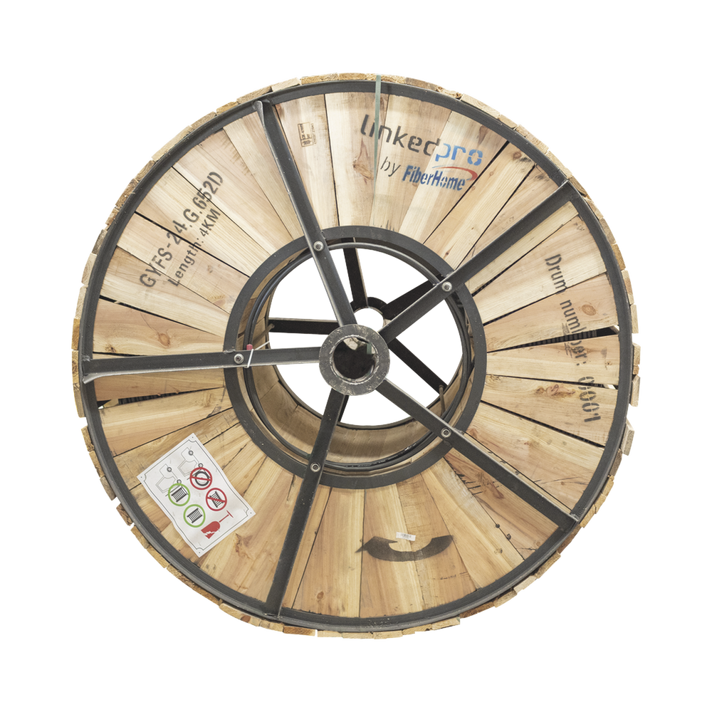 Carrete de 4 km de Fibra Óptica para Exterior G.652D, Armada, Monomodo de 24 Hilos, Loose Tube, Color Negro 2 Carrete de 4 km de Fibra Óptica para Exterior G.652D, Armada, Monomodo de 24 Hilos, Loose Tube, Color Negro - Imagen 2