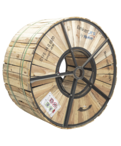 Carrete de 4 km de Fibra Óptica para Exterior G.652D, Armada, Monomodo de 24 Hilos, Loose Tube, Color Negro