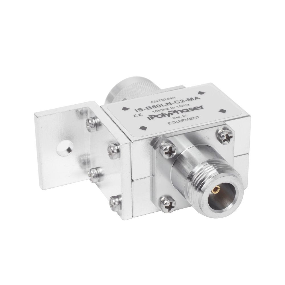 Protector RF Coaxial Para 10 a 1000 MHz Con Ceja Frontal Con Conectores N Macho y N-Hembra, 50 Ω 3 Protector RF Coaxial Para 10 a 1000 MHz Con Ceja Frontal Con Conectores N Macho y N-Hembra, 50 Ω - Imagen 3