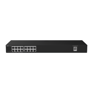 Switch Inteligente de Acero Montable en Rack de 16 Puertos Gigabit, Gestionable en la Nube, sin PoE