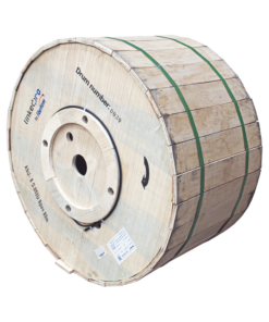 Carrete de 3 km de Fibra Óptica Aérea Mini ADSS (ASU) G.652D, Monomodo de 8 Hilos, Exterior, Span 80, Loose Tube