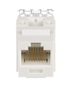 Alternative view of Conector Jack Estilo 110 (de Impacto), Tipo Keystone, Categoría 6, de 8 posiciones y 8 cables, Color Blanco mate