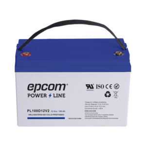 Batería 12 Vcc / 100 Ah / UL / Tecnología AGM-VRLA / CICLO PROFUNDO / Para uso en aplicaciones fotovoltaicas y de emergencia / Terminales T4