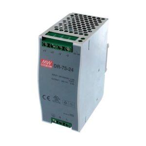 Fuente de poder industrial 24VCD 40W para montaje en riel DIN
