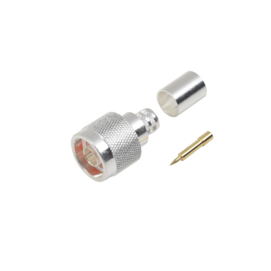 Conector N Macho de Anillo plegable para cables LMR-400, 9913, CNT-400, RG8/U-SYS, RFLASH-1113, 8214, 7810A.