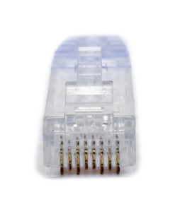 Alternative view of Plug RJ45 Cat6, Para Cable UTP de Calibre 23-24 AWG, Chapado en Oro de 50 micras.