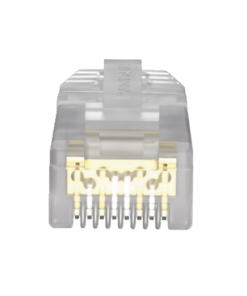 Alternative view of Plug RJ45 Cat6A, Para Cable UTP de Calibre 23-24 AWG, Chapado en Oro de 50 micras.