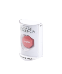 Alternative view of Botón de Salida de Emergencia con Tapa Protectora de Policarbonato Súper Resistente y Restablecimiento con Llave