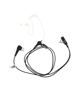 Alternative view of Micrófono - Audífono de Solapa con Tubo Acústico Transparente para HYT BD-506 y Motorola R2/EP450/ RVA50/ DTR620/ DTR720/ DEP450/ EP350/ VX80/ MAG ONE Con tubo acústico de PU (material flexible)