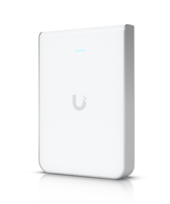 Access Point UniFi U6 In Wall/Montaje p/pared, WIFI 6 2.4 Y 5 Ghz, hasta 5.3 Gbps, 1 pto PoE In, 4 ptos secundarios (1 PoE Out)