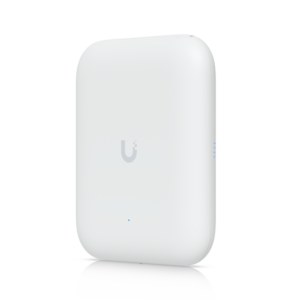 Access Point UniFi WiFi U7 Outdoor WiFi 7 802.11be doble banda, MU-MIMO 2x2 en cada banda, Puerto 2.5G, antena sectorial integrada 90° en 2.4 y 45° en 5 GHz, conectores para antenas omnidireccionales (incluidas), No incluye inyector POE