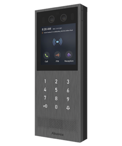 Videoportero IP Multiapartamento / SIP / PoE / Administración en la Nube / Acceso por Rostro, Tarjeta, PIN, BLE y Código QR / IK10 e IP65 / Compatible con App SmartPlus