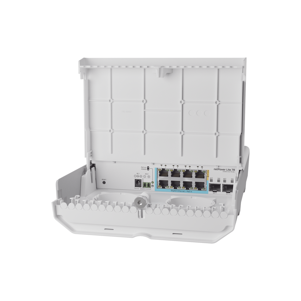 (CSS610-1Gi-7R-2S+OUT) netPower Lite 7R Switch Smart 7 puertos PoE Inverso Gigabit, 2 SFP+ 10G, para exterior 1 (CSS610-1Gi-7R-2S+OUT) netPower Lite 7R Switch Smart 7 puertos PoE Inverso Gigabit, 2 SFP+ 10G, para exterior