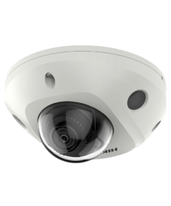Mini Domo IP 2 Megapixel / Lente 2.8 mm / 15 mts IR EXIR /Exterior IP66 / IK08 / PoE / Entrada y salida de Audio y Alarmas / H.265+ / Videoanaliticos Integrados / Onvif / MicroSD