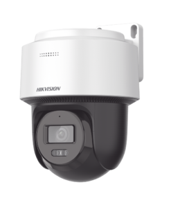 Domo PT IP 4 Megapixel / Lente 2.8 mm / Luz Blanca 30 mts / dWDR / PoE / IP66 / Micrófono y Bocina Interconstruido / Micro SD / Incluye Montaje de Pered y Techo