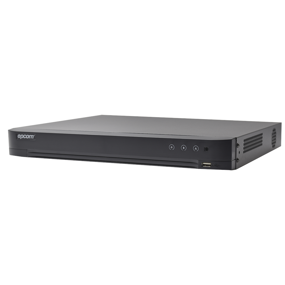 DVR 4 Megapixel / 16 Canales TURBOHD + 8 Canales IP / 1 Bahía de Disco Duro / Audio por Coaxitron / Evita Falsas Alarmas / Salida de Video en Full HD 1 DVR 4 Megapixel / 16 Canales TURBOHD + 8 Canales IP / 1 Bahía de Disco Duro / Audio por Coaxitron / Evita Falsas Alarmas / Salida de Video en Full HD